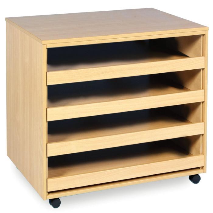 4 Sliding Drawer A1 Paper Store W1006 x D779 x H703mm | Art Storage ...