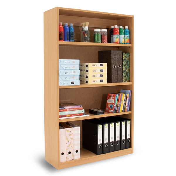 Open Tall Wooden Bookcase W900 x D320 x H1500mm