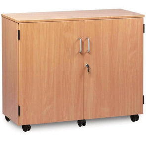 Mobile Stock Cupboard with 2 Adjustable Shelves - H768mm - Educational Equipment Supplies