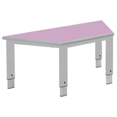 Start Right Trapezoidal - Height Adjustable Tables - With Grey Speckled Frame - Educational Equipment Supplies