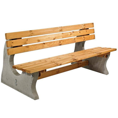 Outdoor Timber & Concrete Bench Seat - Educational Equipment Supplies