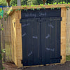 Wooden Shed - Blackboard Writing Outdoor Shed Blackboard Writing Outdoor Shed | www.ee-supplies.co.uk