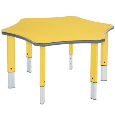 Start Right Flower - Height Adjustable Tables - With Matching Colour Top & Frames Flower Range Tables | School Tables | www.ee-supplies.co.uk