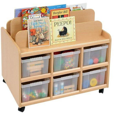 Display & Storage Unit With 9 Clear Trays - Educational Equipment Supplies