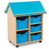 Library Book House with 3 Deep & 2 Extra Deep Trays - Educational Equipment Supplies