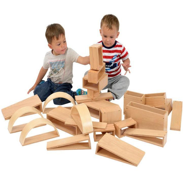 Brico Wooden Blocks X 30 Nursery Pack - Educational Equipment Supplies
