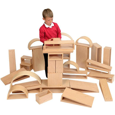 Brico Wooden Blocks X 40 Pack - Educational Equipment Supplies