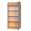 Brook Double Sided Library Bookcase with Angled Top Shelf - Educational Equipment Supplies