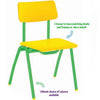 BS Poly Classroom Chair With Colour Frames - Educational Equipment Supplies
