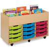 Bubblegum 6 Bay Kinderbox With 12 Shallow Trays - Educational Equipment Supplies