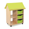 Library Bubblegum Book House with 3 Deep Trays - Educational Equipment Supplies