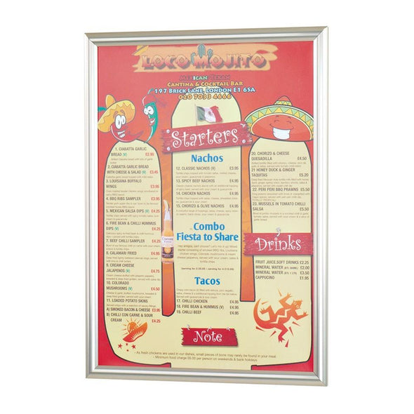 BusyGrip® Stainless Steel Poster Frame - Educational Equipment Supplies