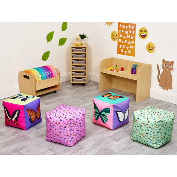 Acorn Assorted Butterfly Seating Cubes Acorn Avocado Seat Pads | Acorn Furniture | .ee-supplies.co.uk