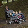 Six Seater Nursery Multi Seat Pushchair Stoller + Rain Cover Cabrio 6 Seat Stroller | Cabrio Multi Seat Pushchair | www.ee-supplies.co.uk