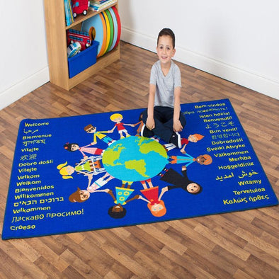 Children of the World™ Welcome Carpet W2000 x D1300mm - Educational Equipment Supplies