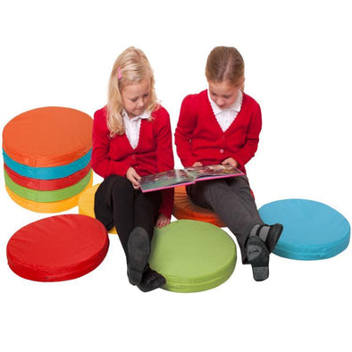 Children's  Circular Floor Cushions x 30 - Educational Equipment Supplies