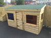 Children's Outdoor Pitch Roof Playhouse - Educational Equipment Supplies