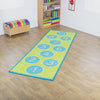 Childrens Hopscotch Carpet / Rug 3m x 1m - Educational Equipment Supplies