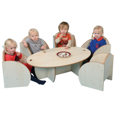 Mini Childrens Nursery Table - H300mm - Maple - Educational Equipment Supplies