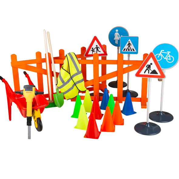 Childrens Road Works Play Kit - Educational Equipment Supplies