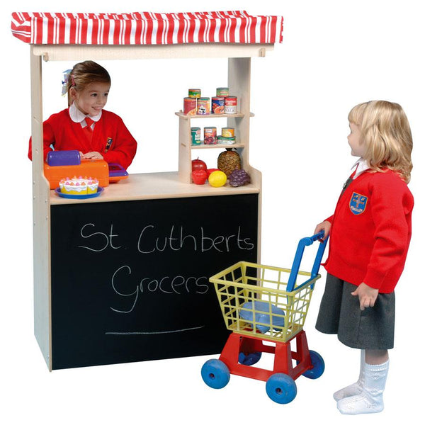 Childrens Role play Shop / Puppett Theatre With Blackboard