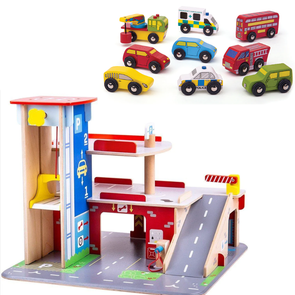 Children's Wooden Play Garage Auto Centre + Wooden Vehicles Childrens Wooden Play Garage Auto Centre | Wooden Toys | www.ee-supplies.co.uk