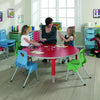 Circular - Height Adjustable Tables - With Speckled Grey Frames - Educational Equipment Supplies