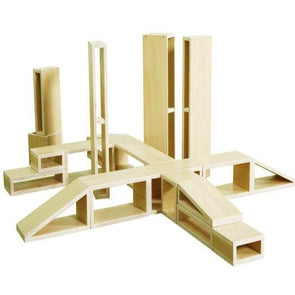 Wooden City Construction Blocks Basic Set - Educational Equipment Supplies