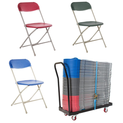 40 x Classic Folding Chair + Trolley Bundle Classic Folding Chair x 40 Bundle | Straight Back Chairs | www.ee-supplies.co.uk