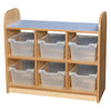 KubbyClass 2 Tier Cube Unit - Open Back + Trays - Educational Equipment Supplies