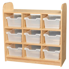 KubbyClass 3 Tier Cube Unit - Closed Back + Trays - Educational Equipment Supplies