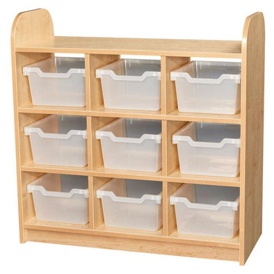 KubbyClass 3 Tier Cube Unit - Closed Back + Trays - Educational Equipment Supplies