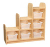 KubbyClass 3 Tier Stepped Storage Cube - Right Hand - Educational Equipment Supplies