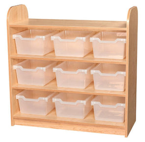 KubbyClass 3 Tier Unit - Closed Back + Trays - Educational Equipment Supplies