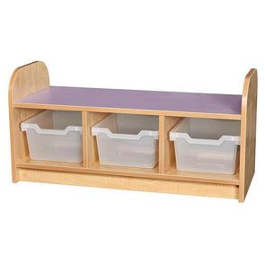 KubbyClass Low Level Bench Cube Unit - Open Back + Trays - Educational Equipment Supplies