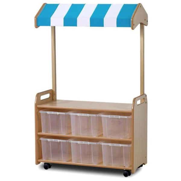Playscape Mobile Tall Unit With Shop Canopy Add-on x 6 Plastic Trays