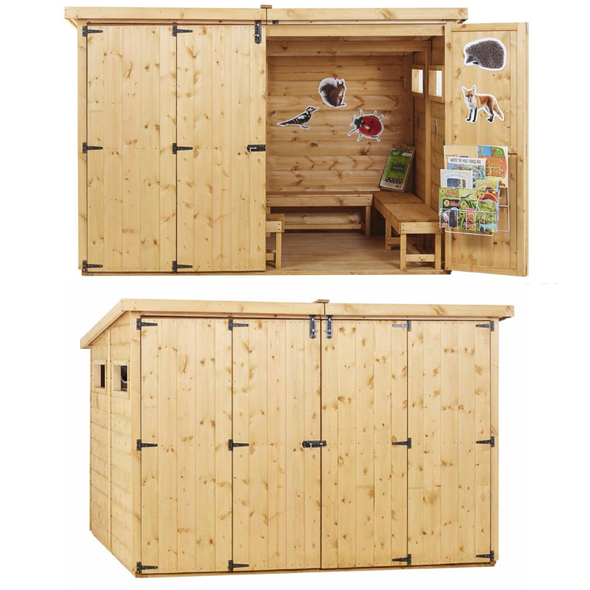 Closed Curriculum / Forest Outdoor Wooden Cabin - Educational Equipment Supplies