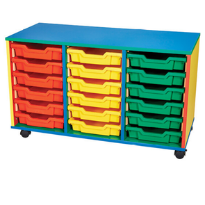 Colore Mobile Eighteen Tray Unit - Educational Equipment Supplies