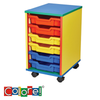 Colore Mobile Six Tray Unit - Educational Equipment Supplies