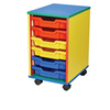 Colore Mobile Six Tray Unit - Educational Equipment Supplies