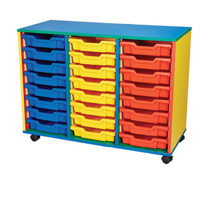 Colore Mobile Twenty Four Tray Unit - Educational Equipment Supplies