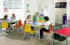 Colour Frame Stacking Crushed Bent Tables - Rectangular - Bull Nose Edge - 1200 x 600mm - Educational Equipment Supplies