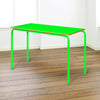 Colour Frame Stacking Crushed Bent Tables - Rectangular - Bull Nose Edge - 1100 x 550mm - Educational Equipment Supplies