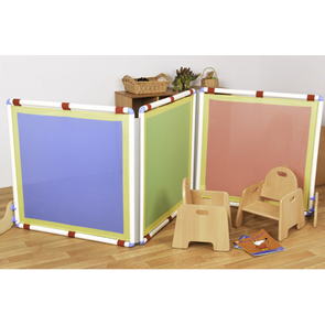 Colour Square Divider Screens Set Of 3 - 860 x 860mm - Educational Equipment Supplies