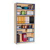 Coloured Edge Open Wooden Bookcase + 1 Fixed & 4 Adj Shelves - H180cm Coloured Bookcase With 4 Adjustable & 1 Fixed Shelves | Book Display | www.ee-supplies.co.uk