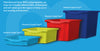 Value Coloured Edge 12 Jumbo Tray Storage Unit  - W135 x D45 x H106cm Coloured Edge Tray Storage  | 12 Jumbo Tray Store | www.ee-supplies.co.uk