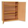 Coloured Edge Wooden Cupboard + 1 Fixed & 2 Adj Shelves - W102 x D47 x H126cm Coloured Edge Wooden Cupboard + 1 Fixed & 2 Adj Shelves - W1024 x D477 x H1268mm | School Cupboard Storage | www.ee-supplies.co.uk