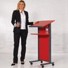 Coloured Panel Front Lectern - Red - Educational Equipment Supplies