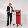 Coloured Panel Front Lectern - White - Educational Equipment Supplies