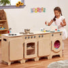 Playscapes Role-Play Natural Childrens Kitchen - Educational Equipment Supplies